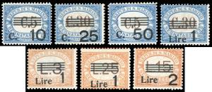 1936/39 - Soprastampati serie completa ... 