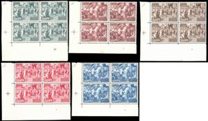 1951 - Calcedonia, serie completa in blocchi ... 