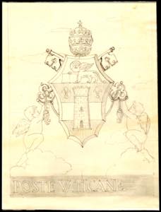 1959 - Bozzetto a matita di Grassellini, su ... 