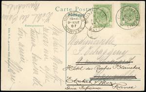 BELGIO/FRANCIA 1907 - Redirected with ... 