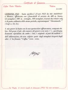 GERMANIA REICH 1928 - Eccezionale ... 