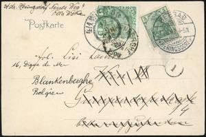 GERMANIA/AUSTRIA 1908 - Redirected with ... 