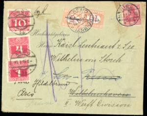 GERMANIA/ITALIA/AUSTRIA 1914 - Redirected, ... 
