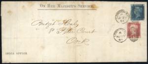 GRAN BRETAGNA 1861 - Unusual cover sent two ... 