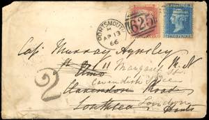 GRAN BRETAGNA 1866 - Redirected with ... 