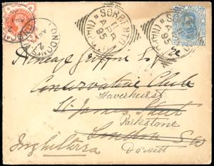 GRAN BRETAGNA/ITALIA 1895 - Redirected with ... 