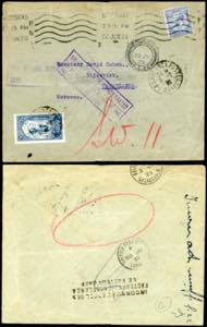 GRAN BRETAGNA/MAROCCO 1925 - Redirected with ... 