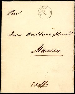 LIECHTENSTEIN - Lettera non affrancata da ... 