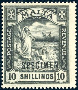 MALTA 1922 - 10 s. Naufragio di S.Paolo ... 