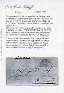 1854 - 5 cent. giallo chiarissimo ... 