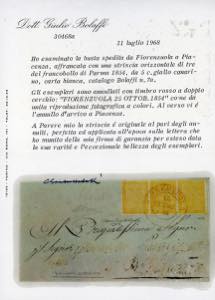 1854 - 5 cent. giallo chiarissimo ... 