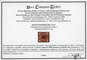 STATO PONTIFICIO 1852 - 3 baj, ... 