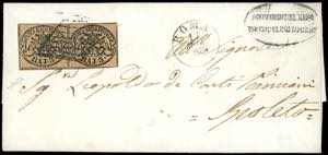 1858 - 3 baj bruno (4Aa), coppia, perfetta e ... 