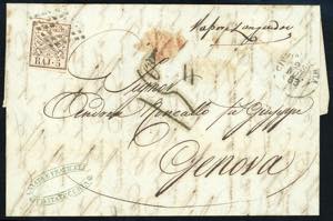 1853 - 5 baj rosa chiaro (6), leggermente ... 