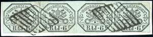 1852 - 6 baj grigio verdastro (7), strsicia ... 
