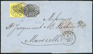 1867 - 6 baj lilla grigio, 4 baj giallo ... 