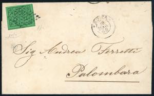 1868 - 2 cent. verde giallo (13), perfetto, ... 