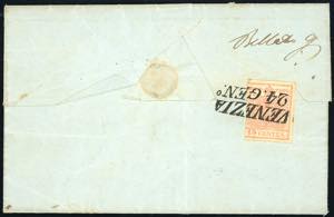 1852 - 5 cent. giallo ocra, ... 