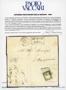 1860 - 5 cent. verde oliva (13Bc), ... 