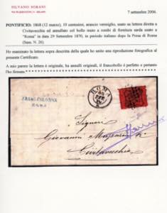 1870 - 10 cent. (26c), perfetto, ... 