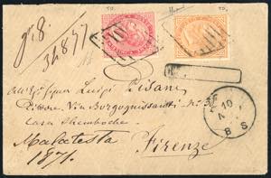 1871 - 10 cent., 40 cent. De La Rue, ... 