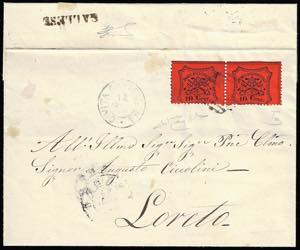 GALLESE, lineare punti 9 - 10 cent. arancio, ... 