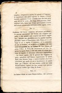 1818 - Manifesto camerale in ... 