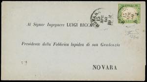 1860 - 5 cent. verde giallo (13Be), ... 