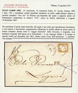 1863 - 10 cent. bistro (14E), ... 