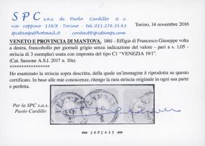 1861 - 1,05 soldi grigio (10e), ... 