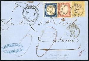 1860 - 80 cent. giallo limone olivastro, 20 ... 