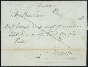 NIZZA-SCARENA, stampatello lineare - 1817 ... 