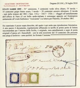 NARO, assicurata - 5 cent., 10 ... 