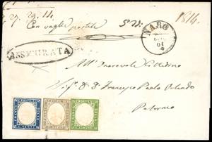 NARO, assicurata - 5 cent., 10 cent., 20 ... 