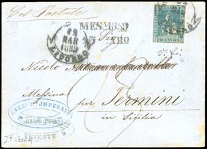 1859 - 6 crazie azzurro chiaro (15), ... 