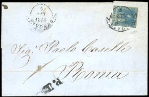 1859 - 6 crazie azzurro chiaro (15), ... 