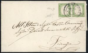 PONSACCO, doppio cerchio punti 11 - 5 cent. ... 