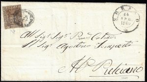 SORANO, muto a sigillo ben leggibile punti ... 