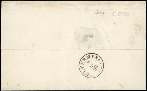 1862 - 10 cent. bruno scuro (1d), ... 