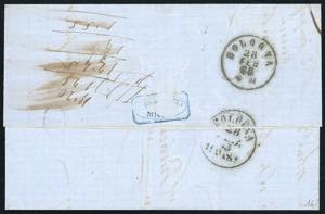 1863 - 15 cent. cobalto latteo ... 