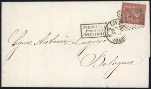 1867 - 2 cent. De La Rue, tiratura di Londra ... 