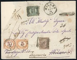 1874 - 5 cent. e 30 cent. De La Rue, ... 