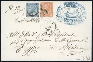 1867 - 10 cent. De La Rue, tiratura di ... 