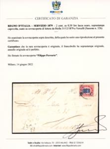 1879 - 2 cent. su 0,30 lire ... 