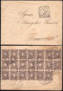 1898 - 1 cent. Stemma (65), blocco di venti ... 
