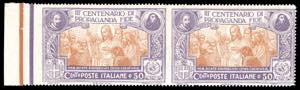 1923 - 50 cent. Propaganda Fide, coppia ... 