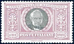 1923 - 5 lire Manzoni (156), ottima ... 