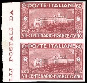1826 - 60 cent. S.Francesco, non dentallato ... 