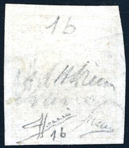 1850 - 5 cent. giallo limone ... 