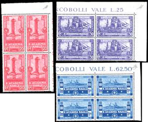 1931 - Accademia Navale, serie completa ... 